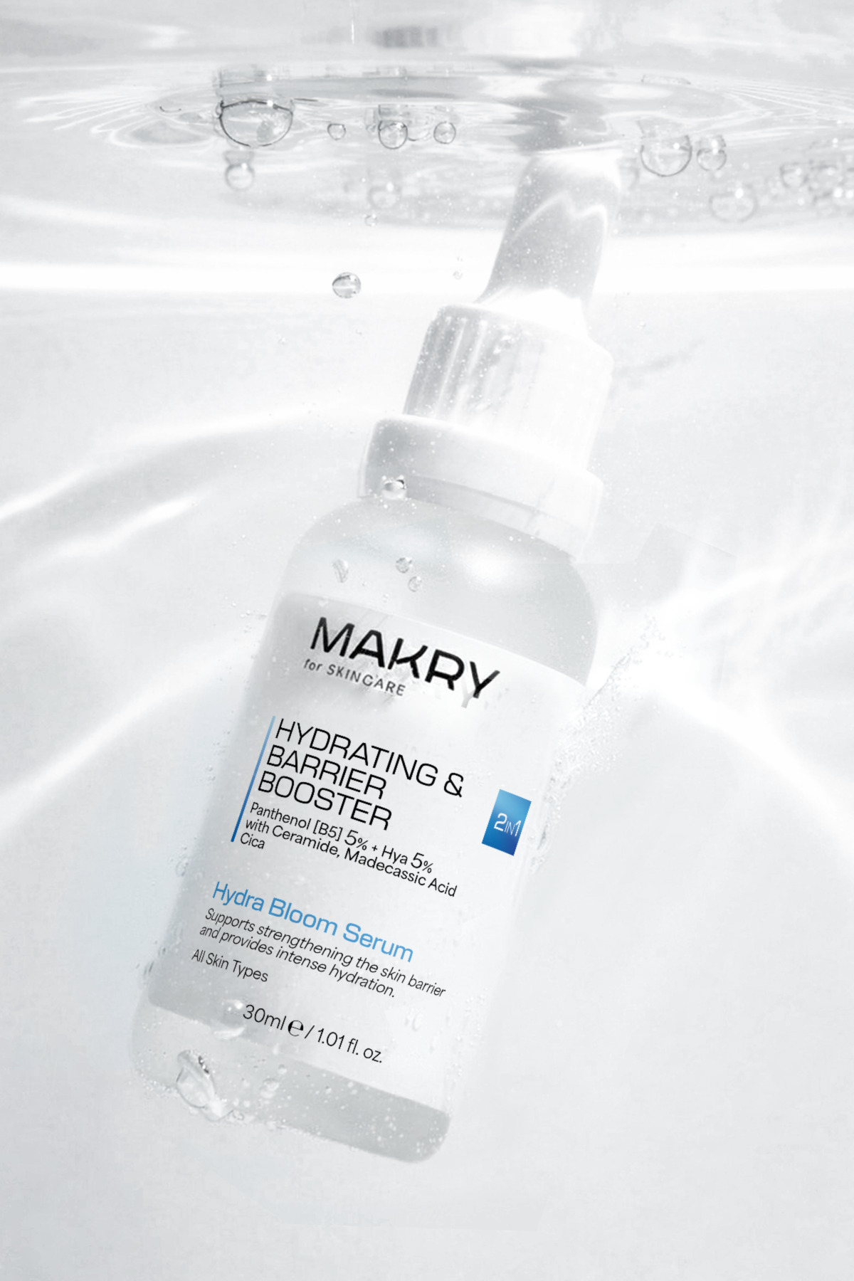 Hydra Bloom Bariyer Onarıcı ve Yoğun Nemlendirici Serum 30ml (%5 Panthenol, %5 Hyaluronic Acid, Cica) — DMV2025-2 — تصویر 7 از 9