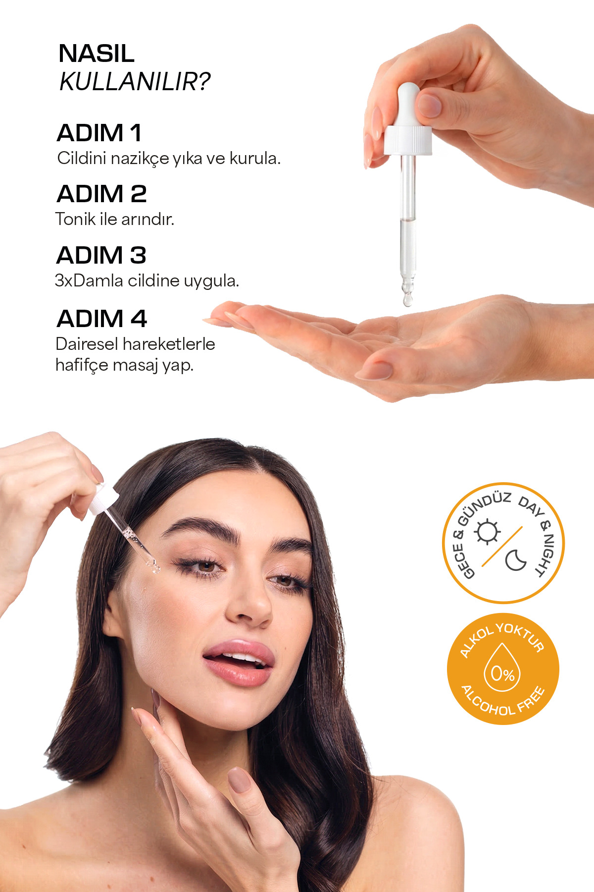 Even Tone Leke Karşıtı, Aydınlatıcı ve Ton Eşitleyici Serum 30ml (%10 Niacinamide, %2 Arbutin, %5 Vitamin C) — DMV2025-3 — تصویر 9 از 9