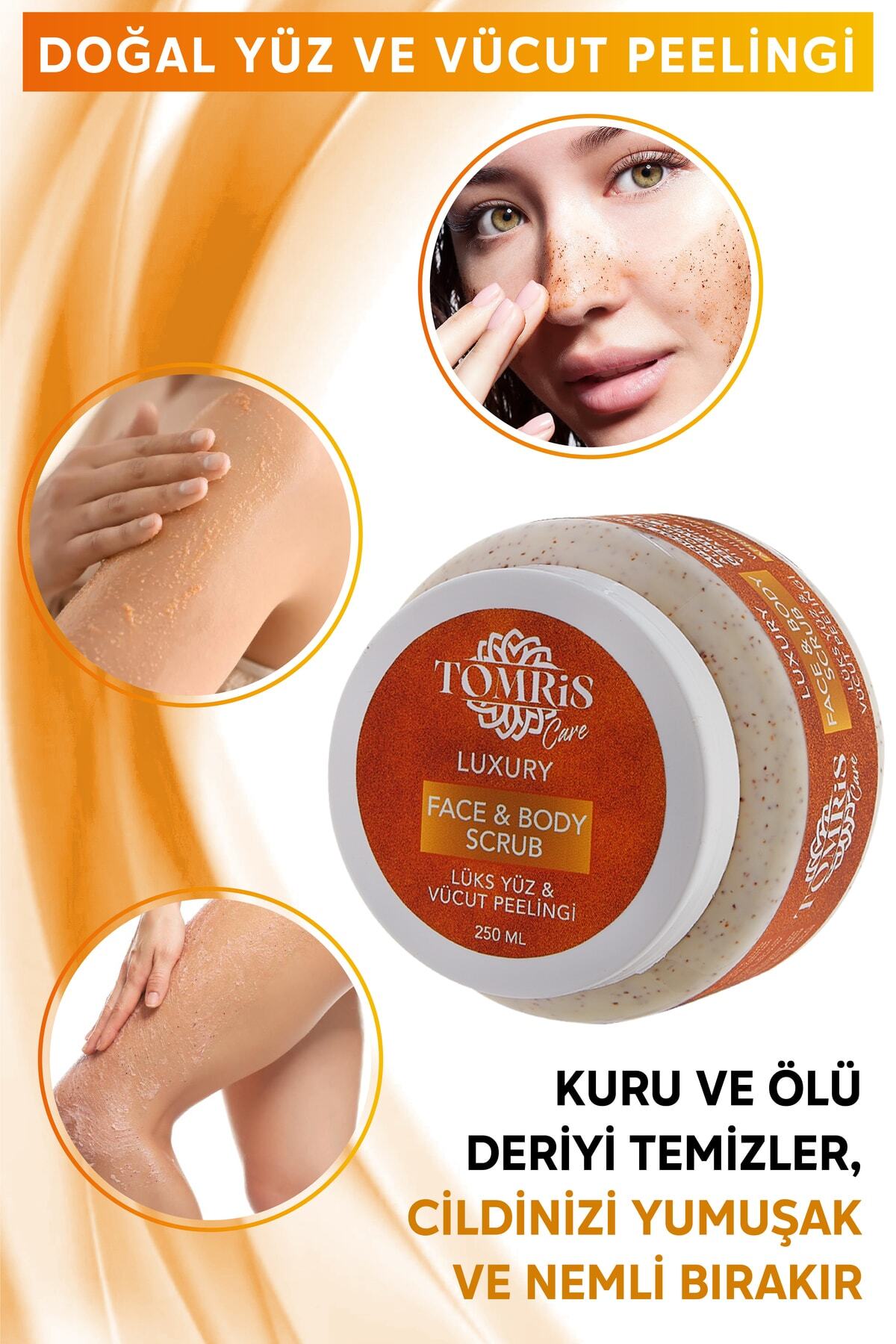Lüks Yüz Ve Vücut Peelingi - Arındırıcı, Nemlendirici Ve Beyazlatıcı Etki 250 Ml — YVP4605 — تصویر 5 از 6