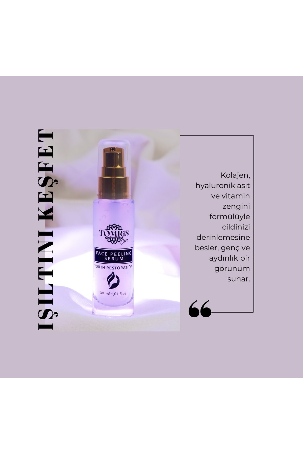 TOMRİS CARE Işıltılı Ve Canlandırıcı Yüz Peeling Serum 30 Ml — YPS4603