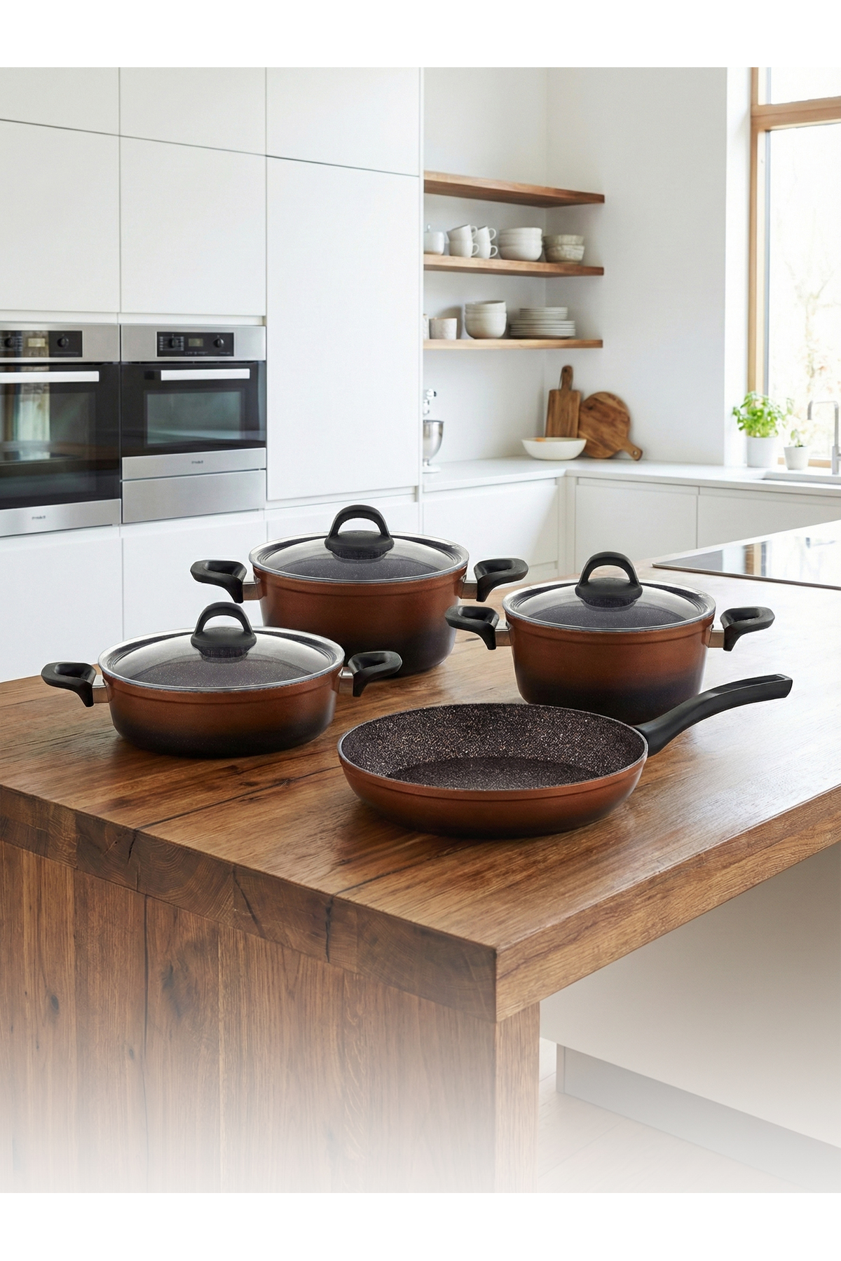 Hascevher Gloria 7 Pcs Silikon Tencere Seti 2.7mm (18/22Ten/26Kar
