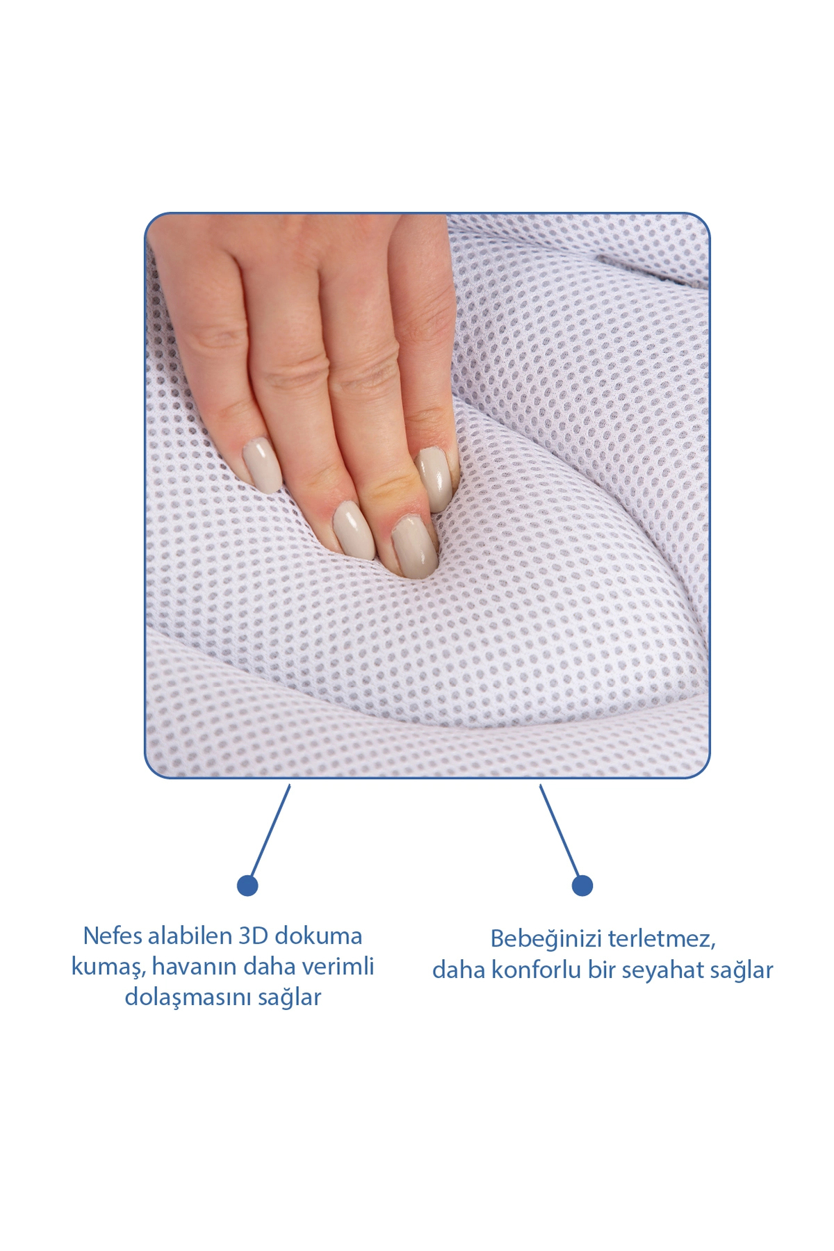 Babyjem Nefes Alabilen Kumaş Air Ana Kucağı Pedi fotoğrafı 6 (önizleme)