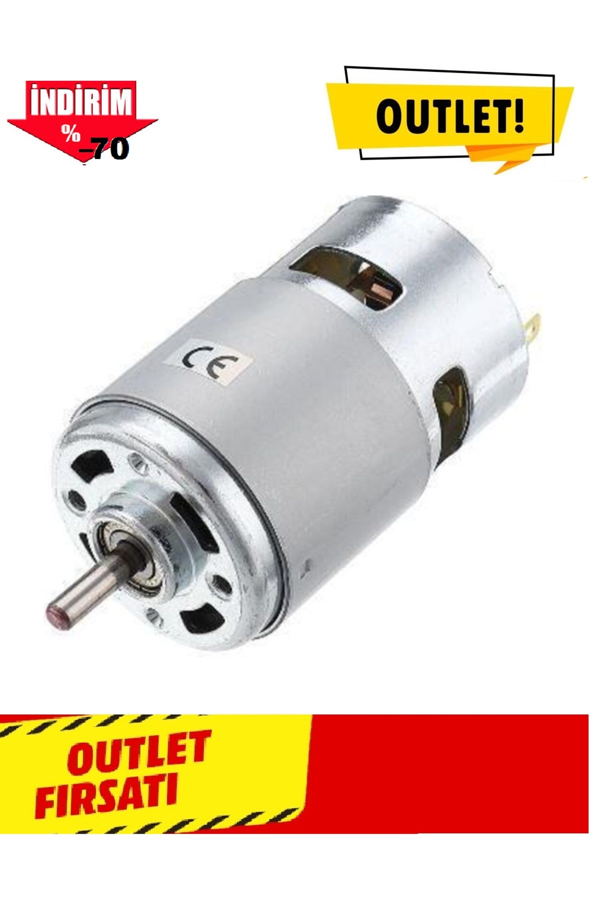 duzerali Dc Motor Rs 775 12-36 volt Rulmanlı Matkap Elektrikli El