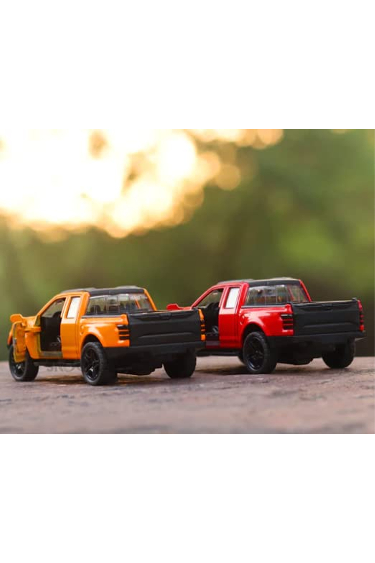 Genel Markalar Diecast,metal Oyuncak Araba Ford Raptor Çek Bırak Model Araba Lisanslı 1:36 Ölçek Araba fotoğrafı 7 (önizleme)