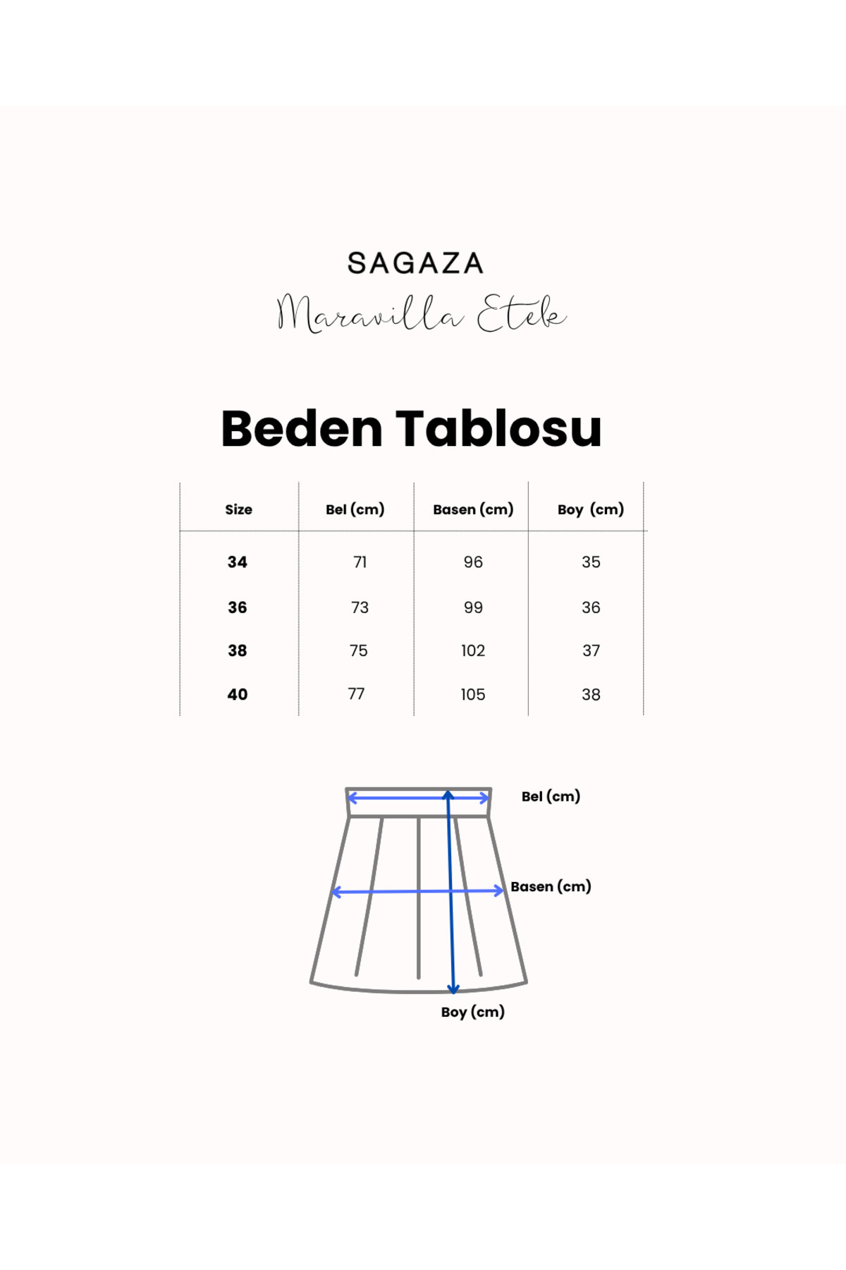 SAGAZA Maravilla Etek görsel 4