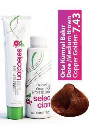 Seleccion Naturel Color 60 ml 7.43 Orta Kumral Bakır Dore