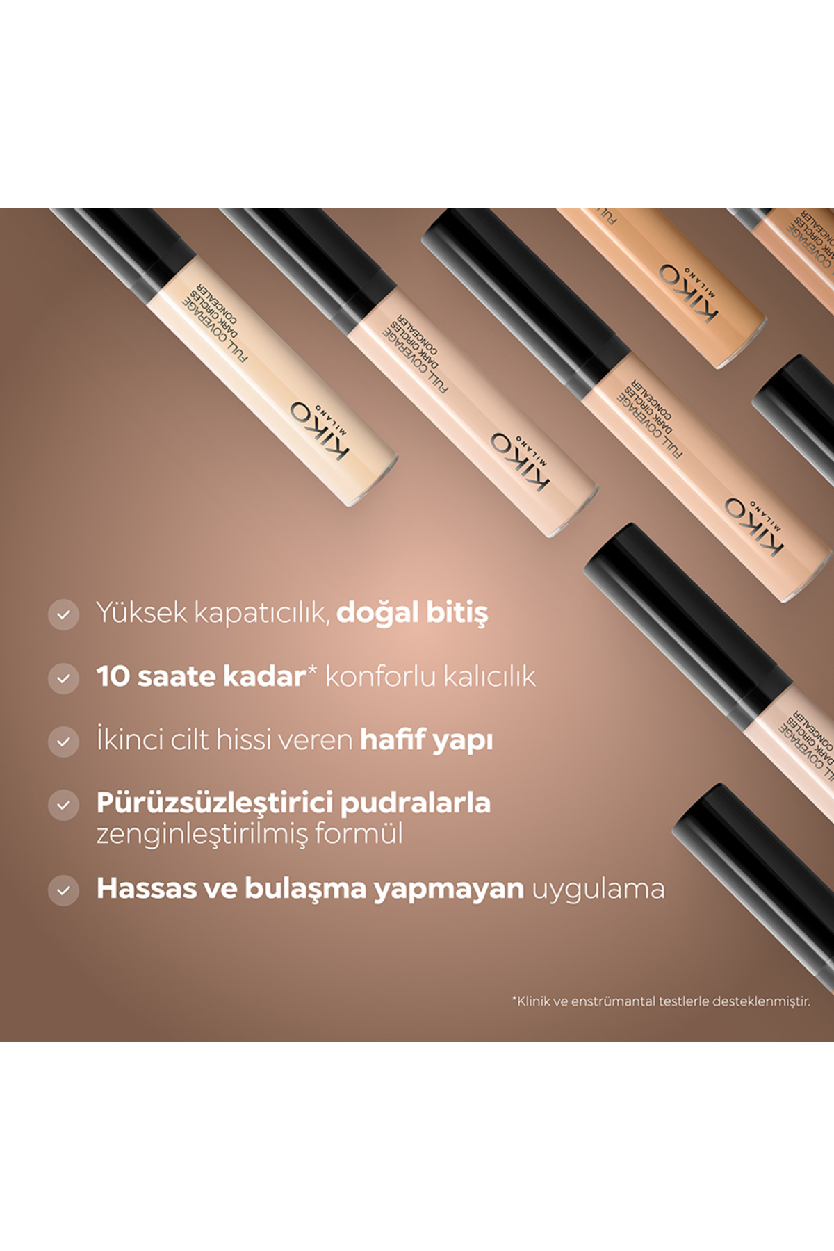 Concealer - Full Coverage Dark Circles Concealer - 22 - Dark Cocoa — قهوه‌ای KM000000717022B — تصویر 3 از 7