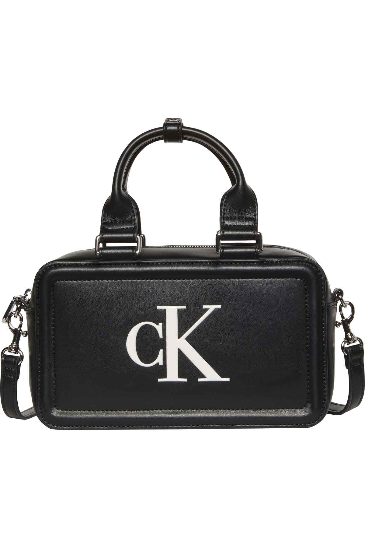 Black and White Handbag with Women's Brand Logo Suitable for Daily Use LV04F3411G 3L2