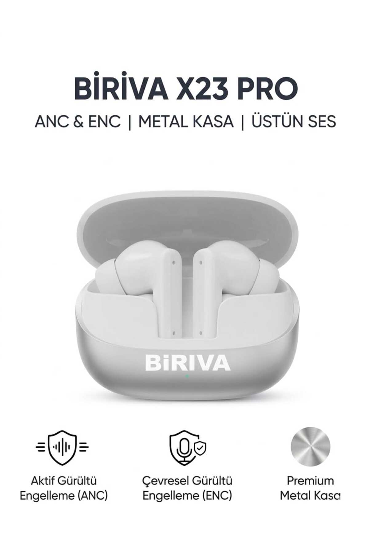 X23 Pro Bluetooth 5.4 TWS Headset ANC ENC Noise Cancelling Game Mode HD Conversation Wireless In-Ear Headset