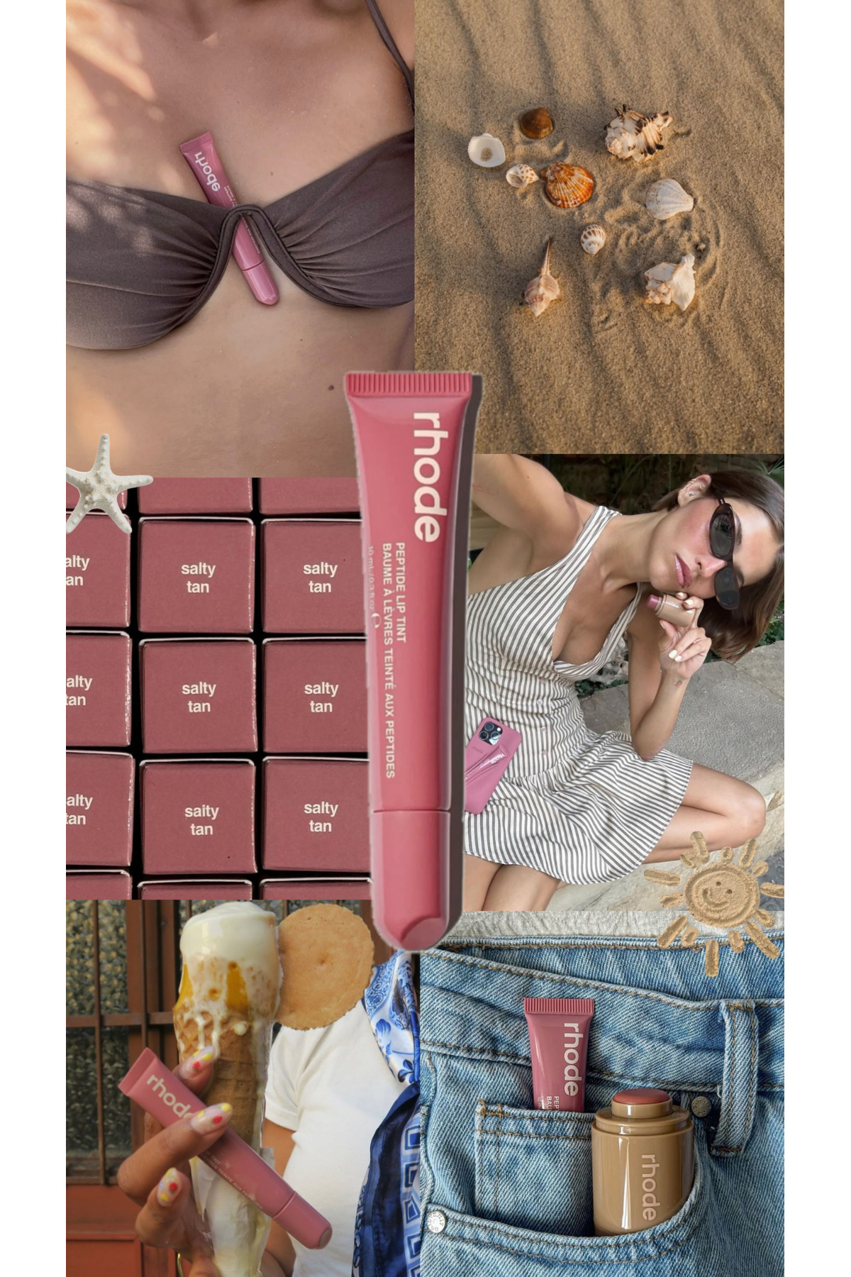 rhode Luciu de buze Rhode-Salty Tan