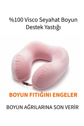 Armegeda Pembe Memory Foam Boyun Destekli Seyahat Yastığı – Ortapedik boyunlu...