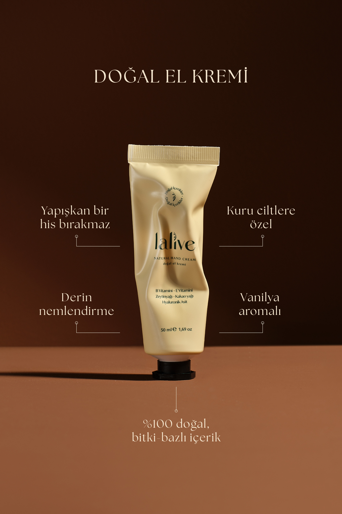 %100 Doğal Yoğun Nemlendirici Ve Besleyici Shea & Kakao Yağı Özlü El Kremi (B Vitamini) — 153.99.08.002 — تصویر 3 از 7