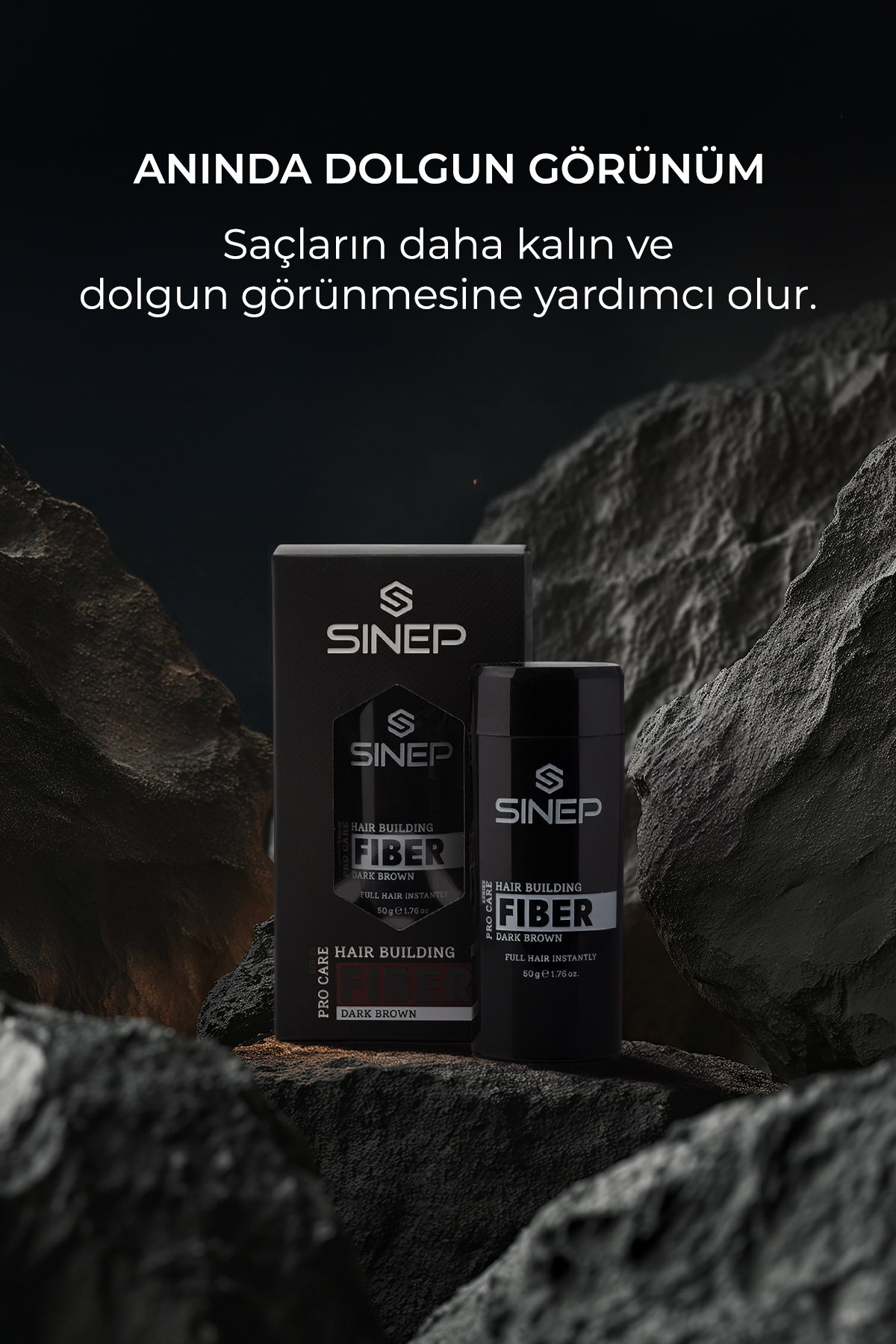 HAIR BUILDING FIBER 50G DARK BROWN — SB.SBOU.0003.21290 — تصویر 3 از 5