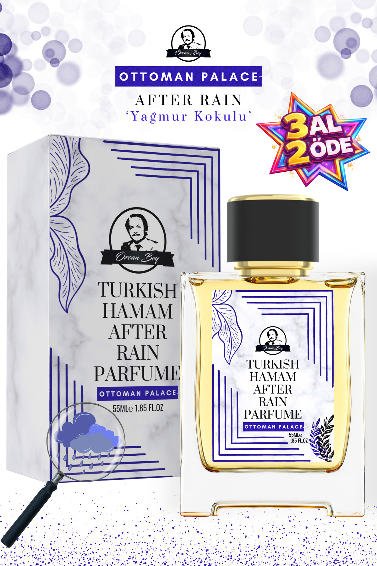 Özcan Bey Ottoman Serisi Yağmur Kokulu Parfüm After Rain 55ml