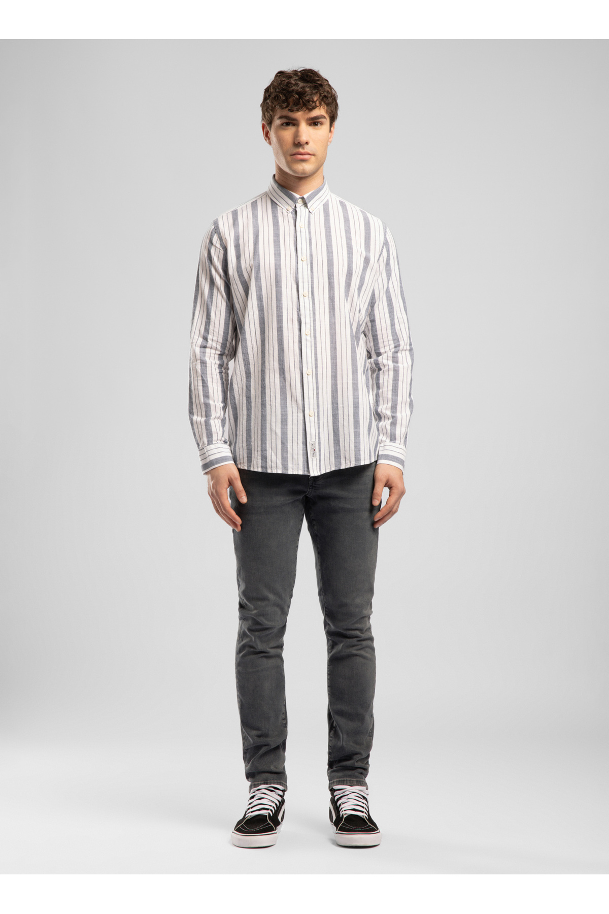 پیراهن آستین بلند راه راه ۱۰۰٪ پنبه مردانه Darse مدل Regular Fit لی کوپر پیراهن Lee Cooper