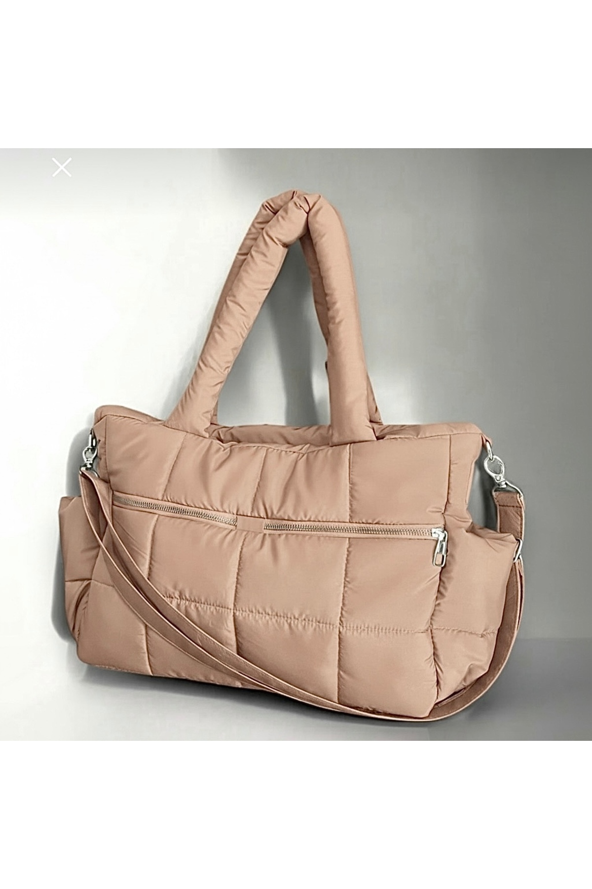 Rettangolo Speciale - Waterproof Puffer Bag - Nude