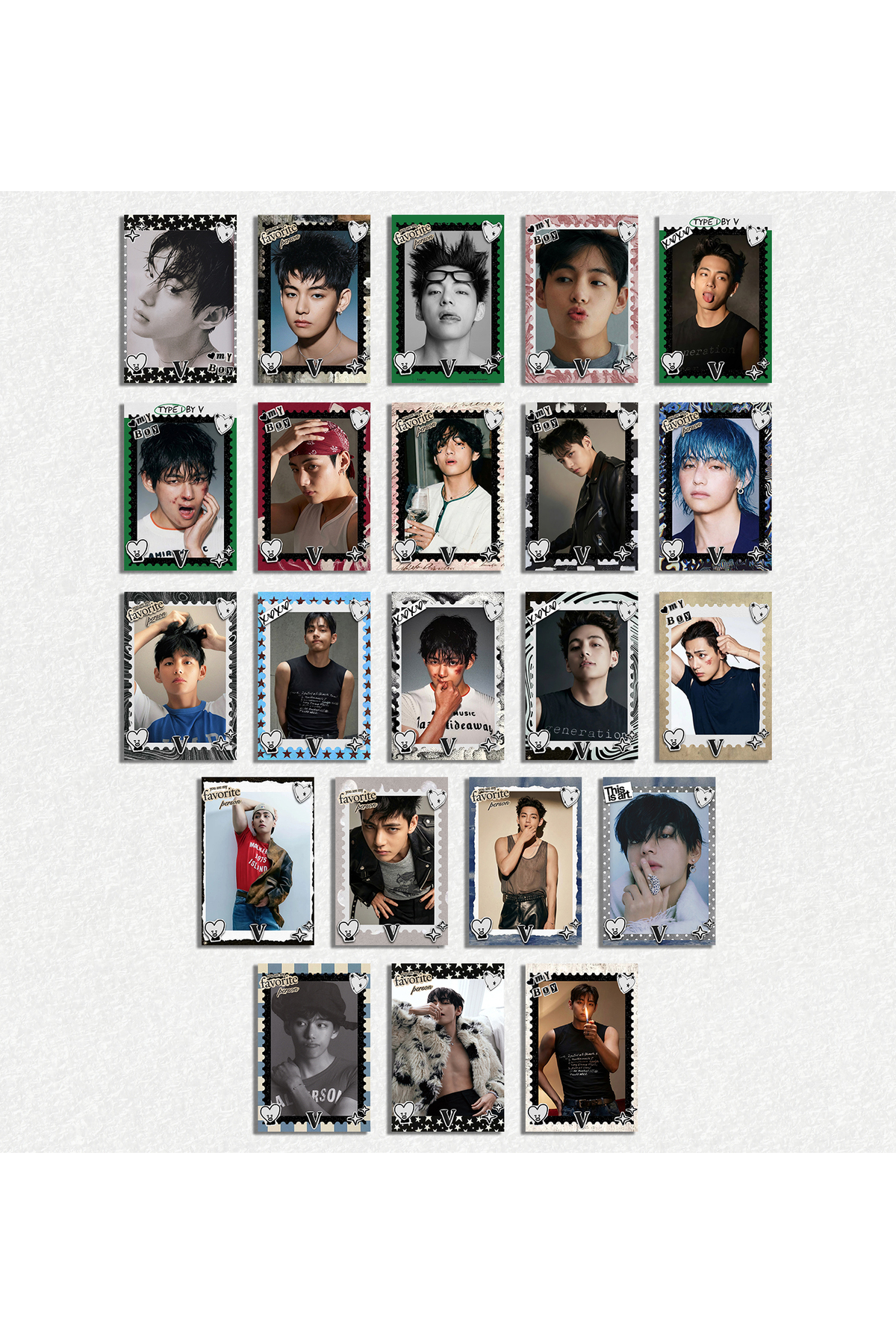 Güneş Kırtasiye BTS V Taehyung Fotokart Set 22 Adet Kart - Fiyatı
