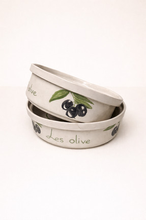 Handmade Seramik el yapımı 2’li salata kasesi