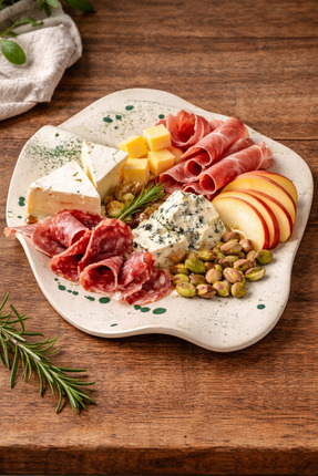 Handmade Seramik sunumluk/peynir tabağı