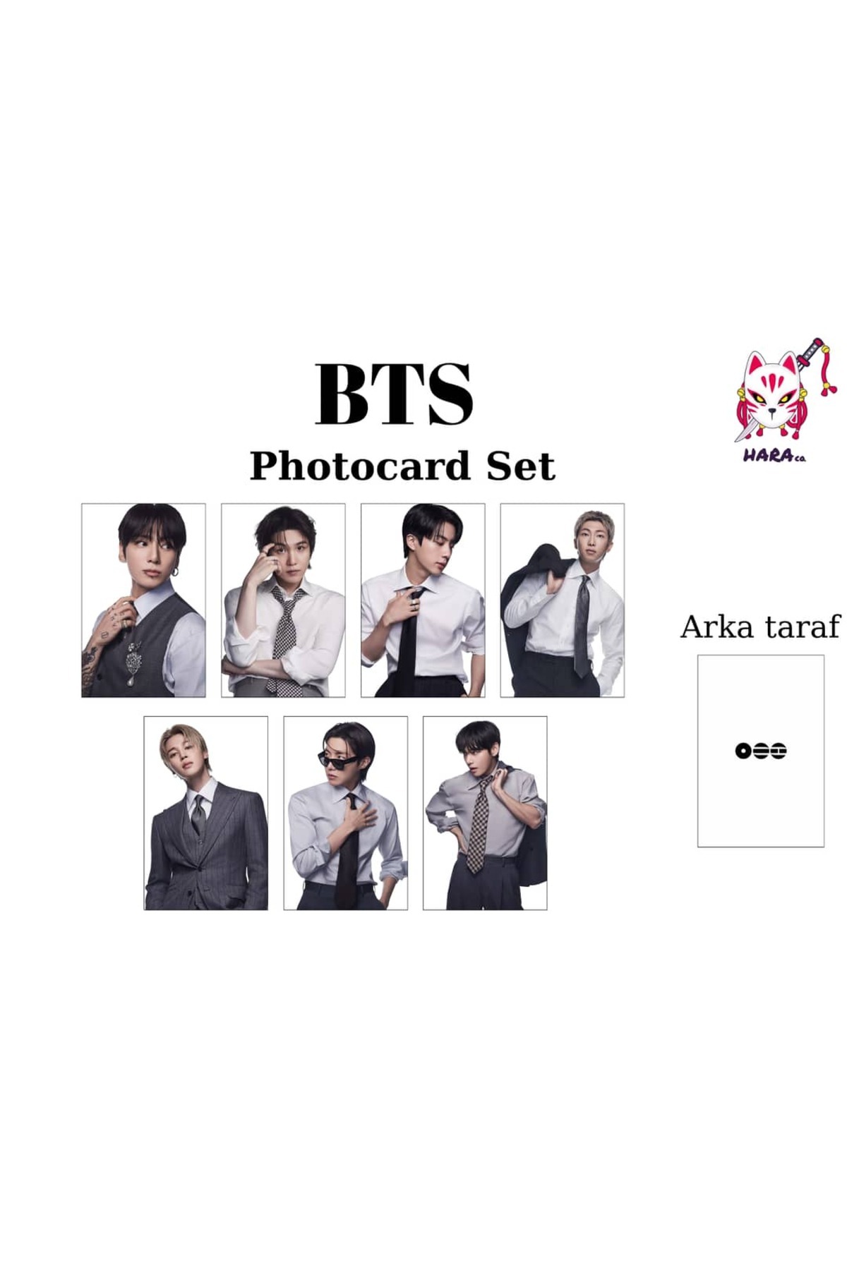 BTS THE CITY ARIRANG グッズ 7点セット Hara Company BTS Arirang Albüm Photocard SETİ ( 7'li ) Fanmade v3