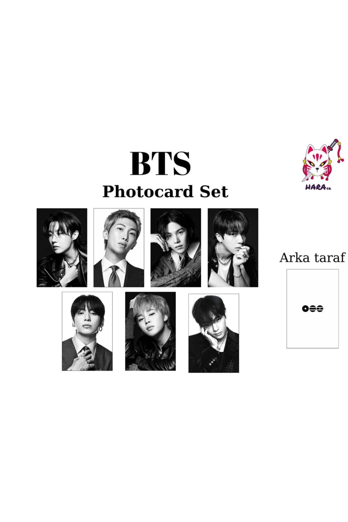 Hara Company BTS Arirang Albüm Photocard SETİ ( 7'li ) Fanmade