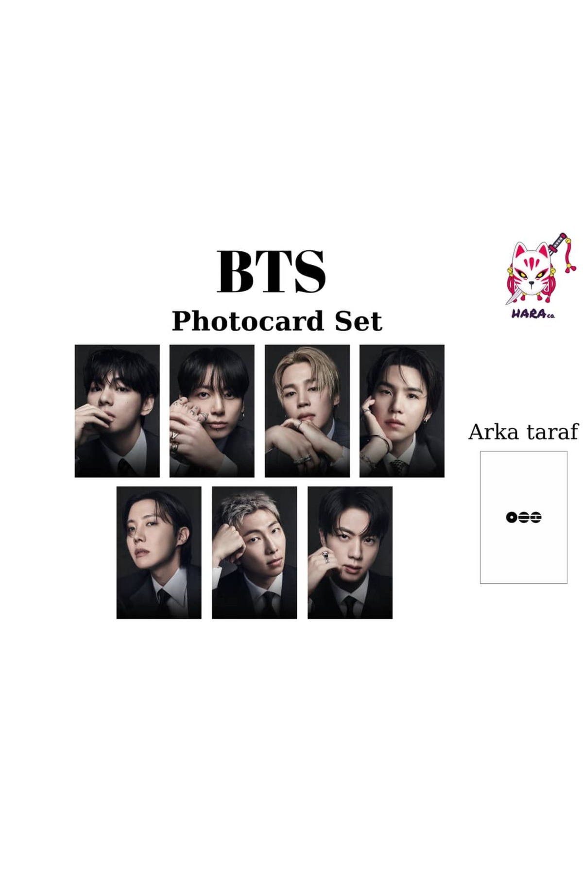Hara Company BTS Arirang Albüm Photocard SETİ ( 7'li ) Fanmade v2