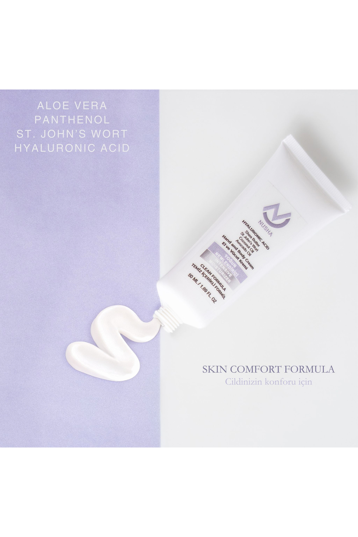 El Bakım Kremi-Aloe Vera & Panthenol İçeren Nemlendirici — Nemlendirici El Kremi — تصویر 3 از 4