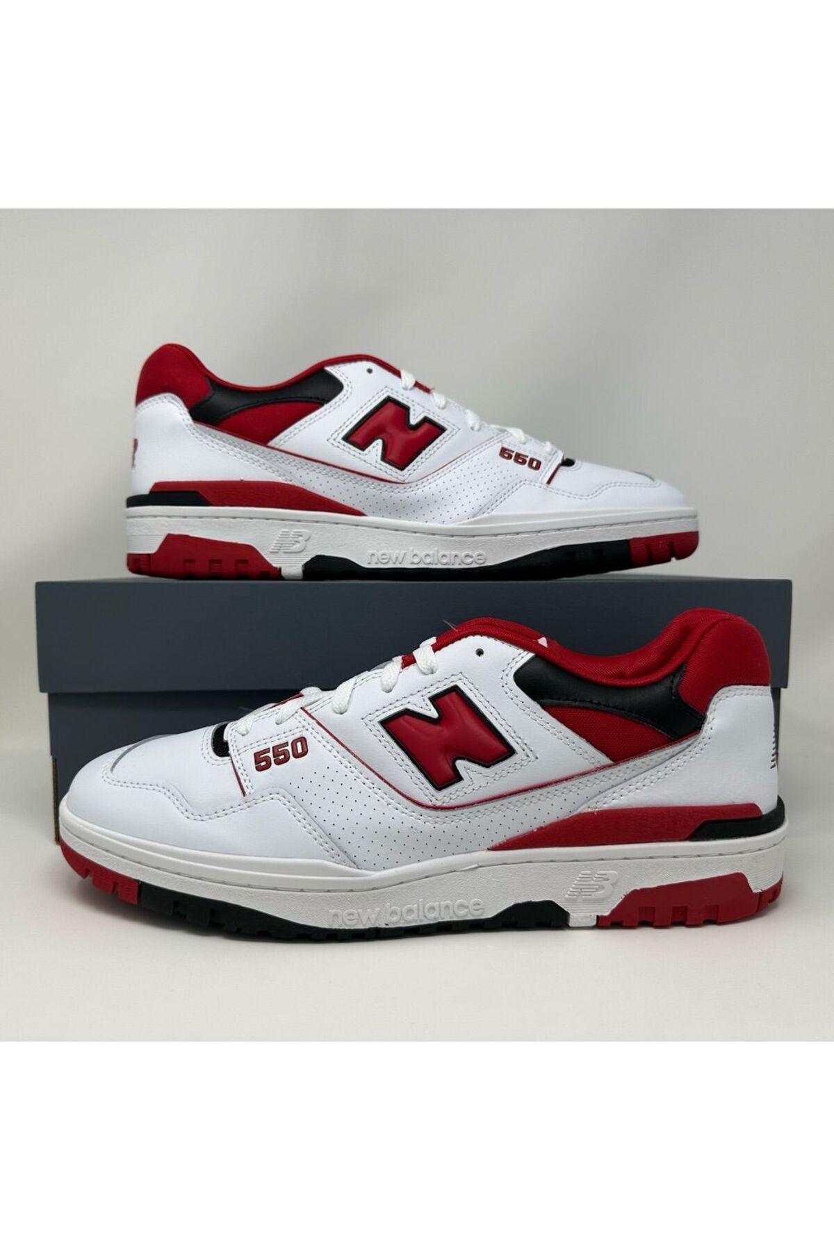 ۵۵۰ سفید قرمز (BB550SE1) نیو بالانس کفش کژوال New Balance