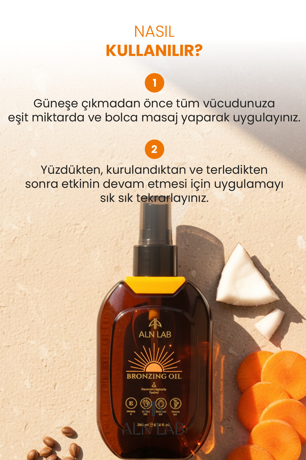 Bronzing Oil Jojoba Yağı ve Vitamin E İçerikli Besleyici Bronzlaştırıcı Yağ 200 ml — 8685119260174 — تصویر 5 از 5