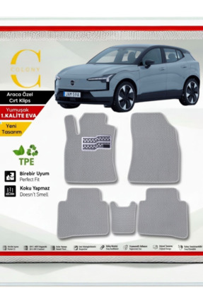 COLONY Volvo Ex30 Hücreli Premium 1.Kalite Eva Paspas Seti Paspas Takımı & Me...