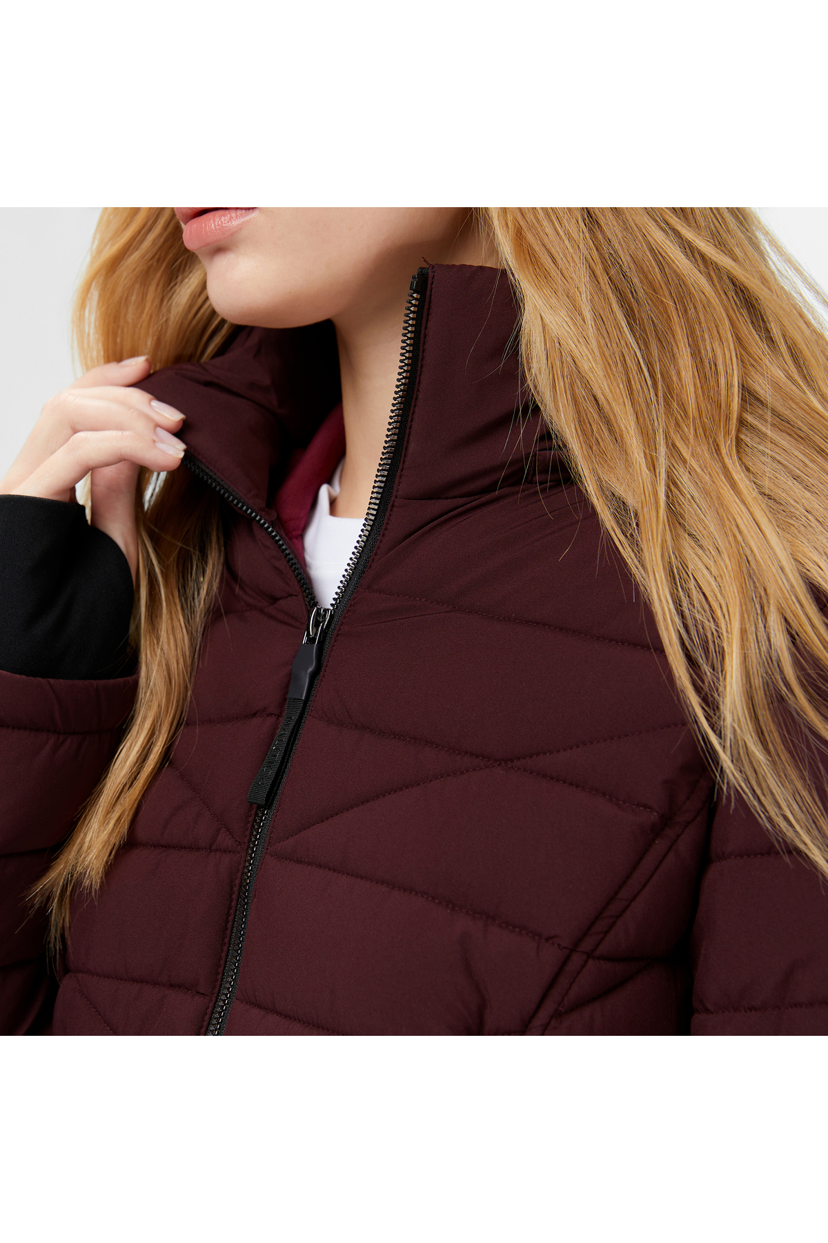Nautica Kadın Bordo Regular Fit Mont görsel 5