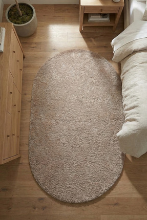 Halispecial Yuma Oval Vizon Peluş Halı Kaymaz Taban Yıkanabilir Mutfak Halısı...