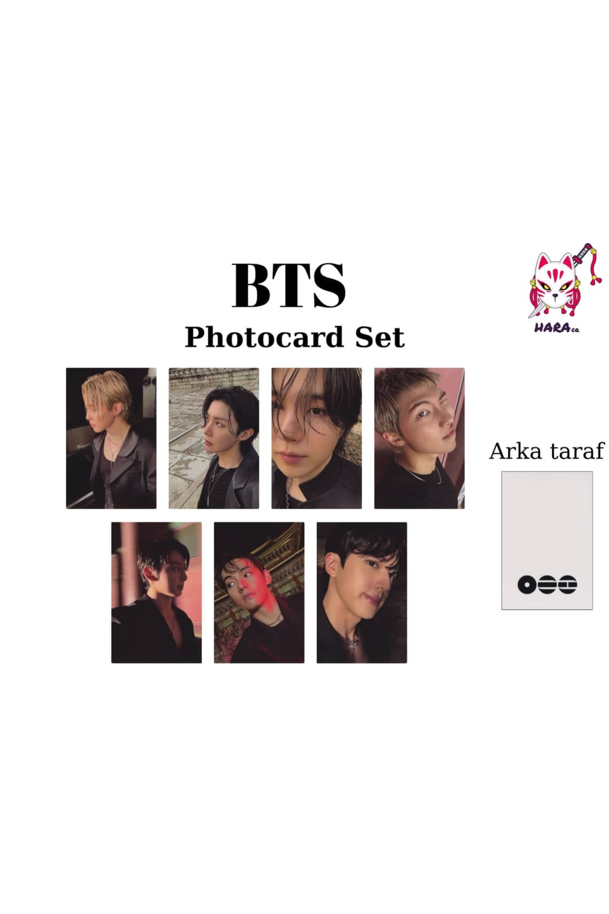 Hara Company BTS Arirang Albüm Photocard SETİ ( 7'li ) Fanmade v10