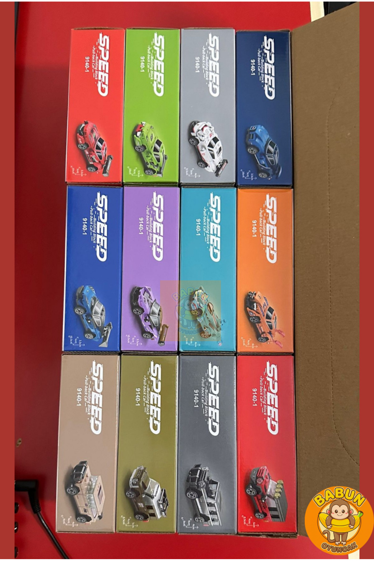 Bricks Mini Lego Araba Yapı Blok Seti 12'li - Araba Yapım Seti - Speed Koleksiyonluk Araba Seti fotoğrafı 2 (önizleme)