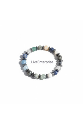 LivaEnterprise Vertigo Doğal Taş Bileklik füme