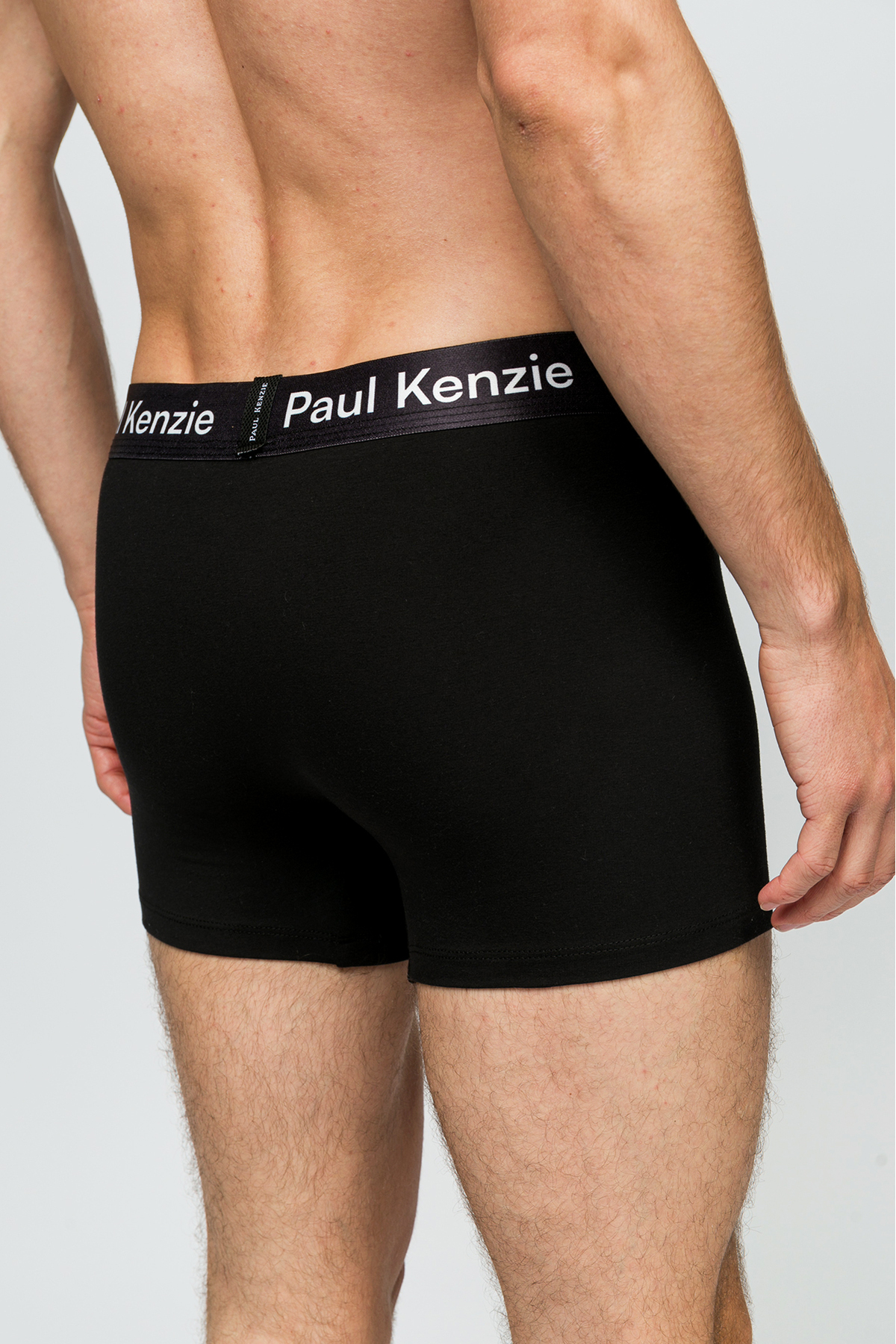 Paul Kenzie Erkek 5'li Boxer - All Black görsel 7