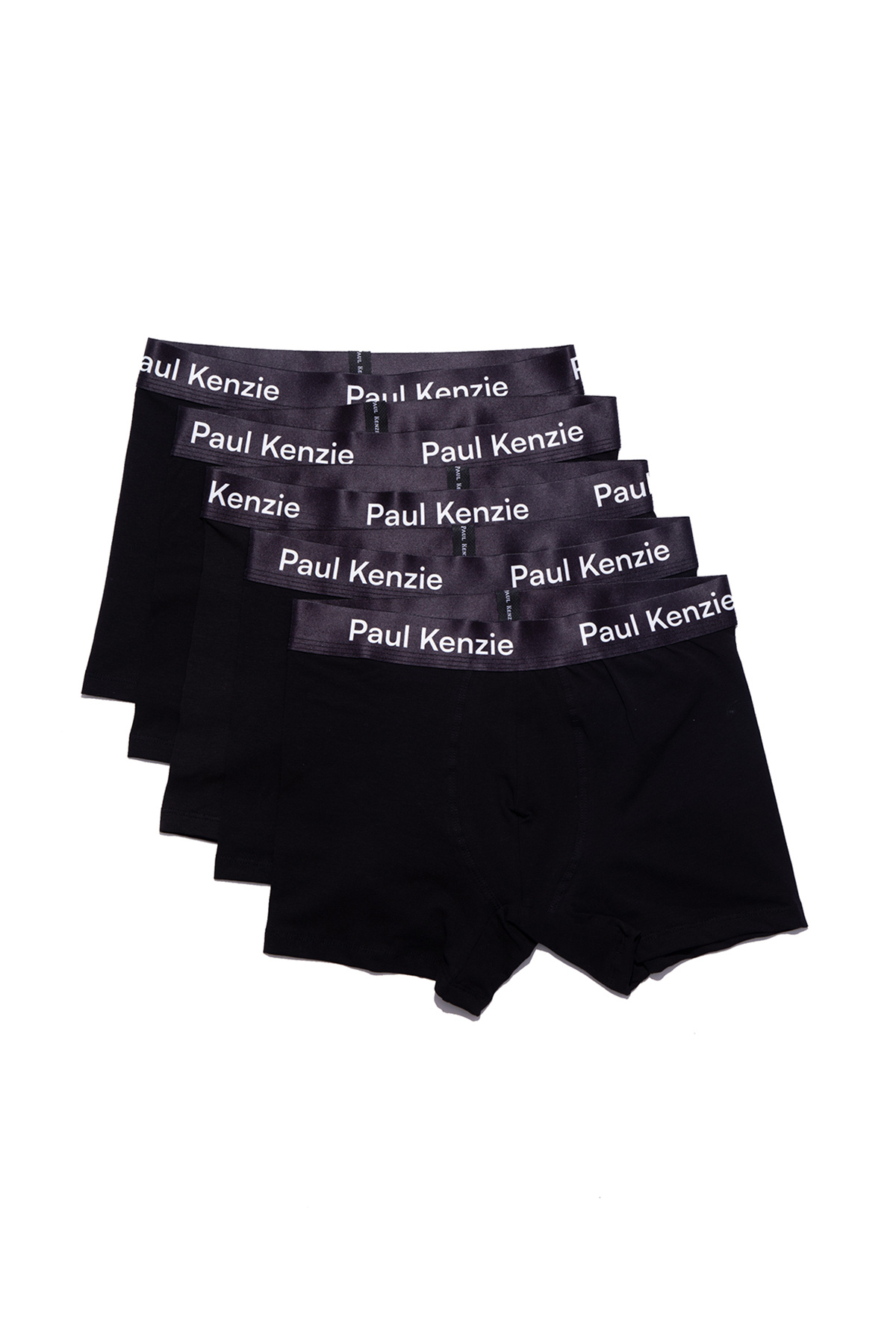 Paul Kenzie Erkek 5'li Boxer - All Black