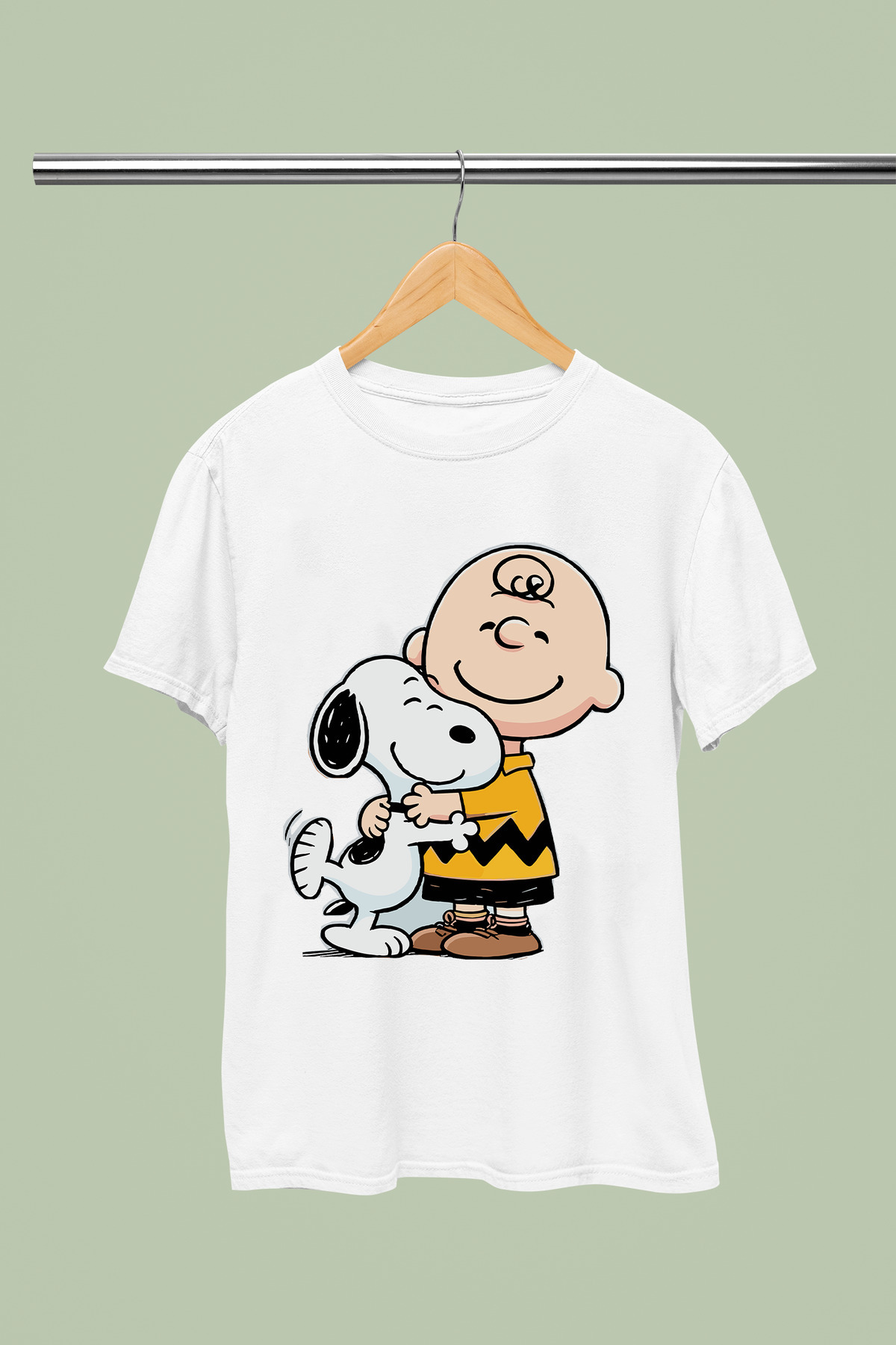 SNOOPY PRINTED 100% COTTON REGULAR MOLD CHILDREN AND YOUNG TSHIRT