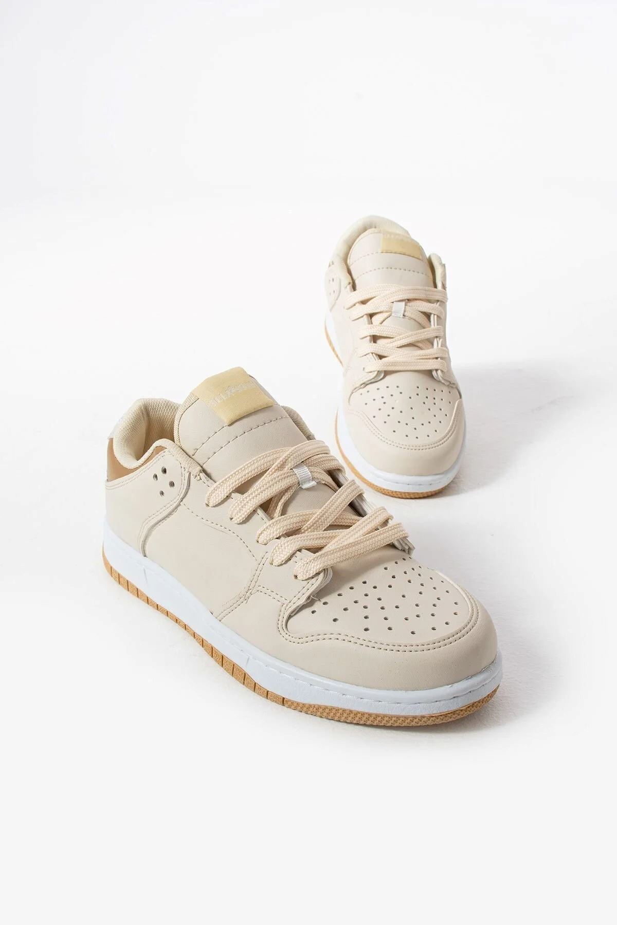 Liarca Sandrush Low Top Dayanıklı Rahat Unisex Günlük Sneaker Ayakkabı, Bej Kahve görsel 3