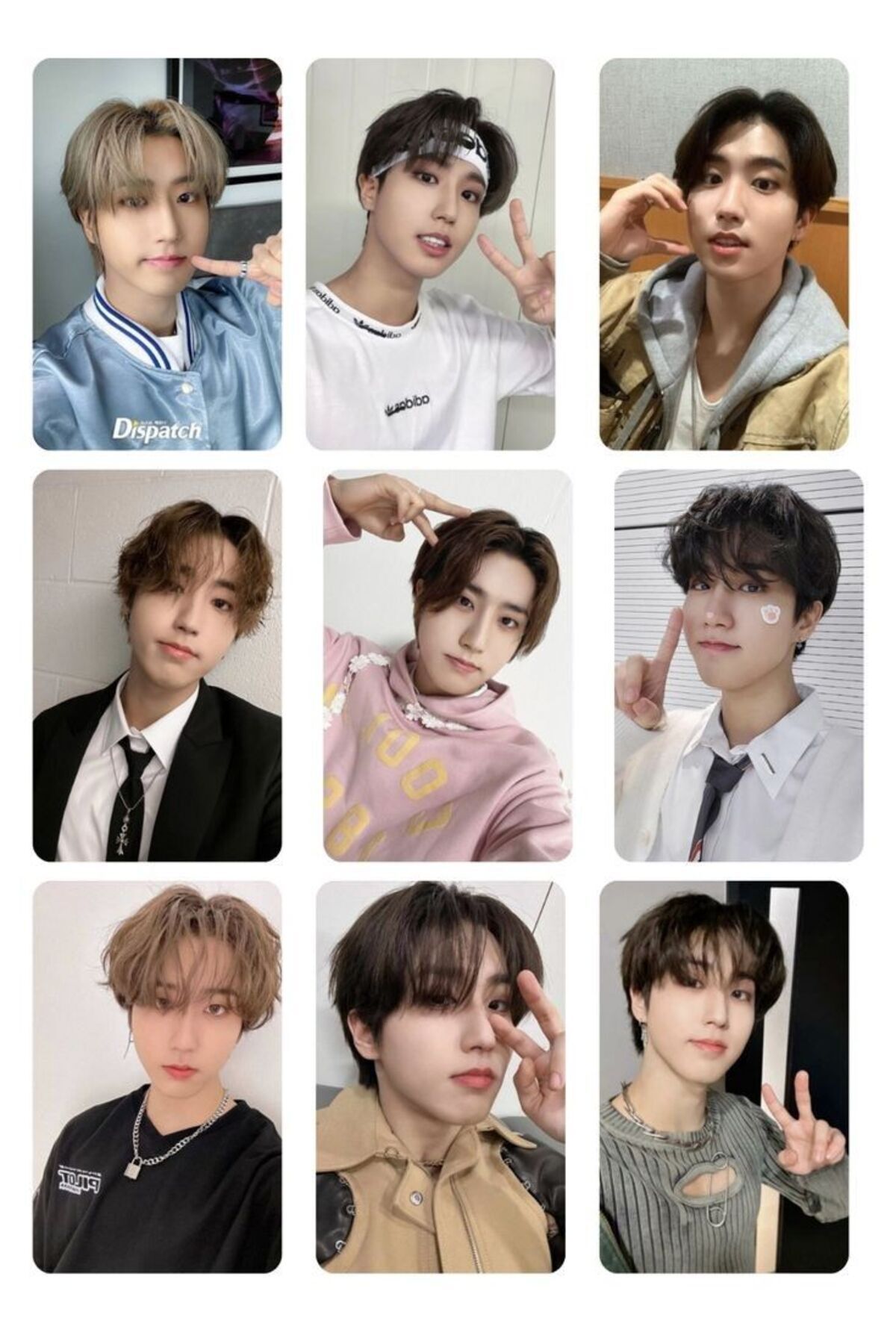 straykids ハンジソン　チェキ　トレカ　コンプ　セット sevimliflower HAN JİSUNG STRAY KİDS 1 ADET FOTOKART PVC KAPLI 9*6