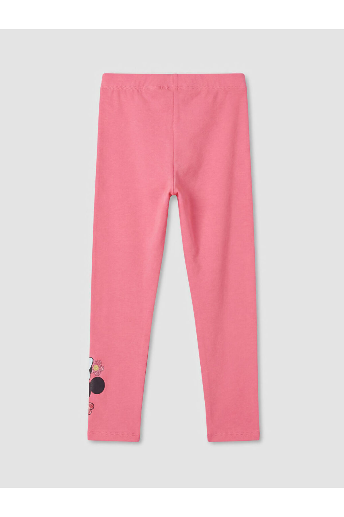 LC Waikiki Pembe Minnie Mouse Baskılı Kız Çocuk Tayt fotoğrafı 2 (önizleme)