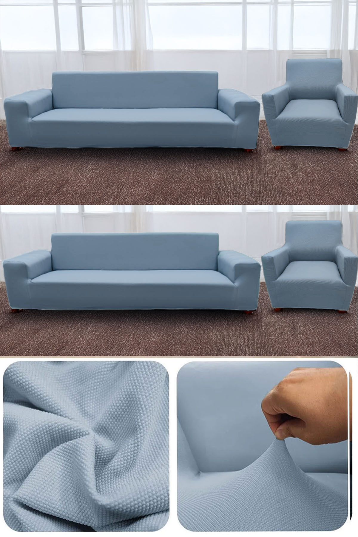 Ballet fabric 3+3+1+1 elastic sofa cover | sofa cover | sofa bed cover sofa cover set