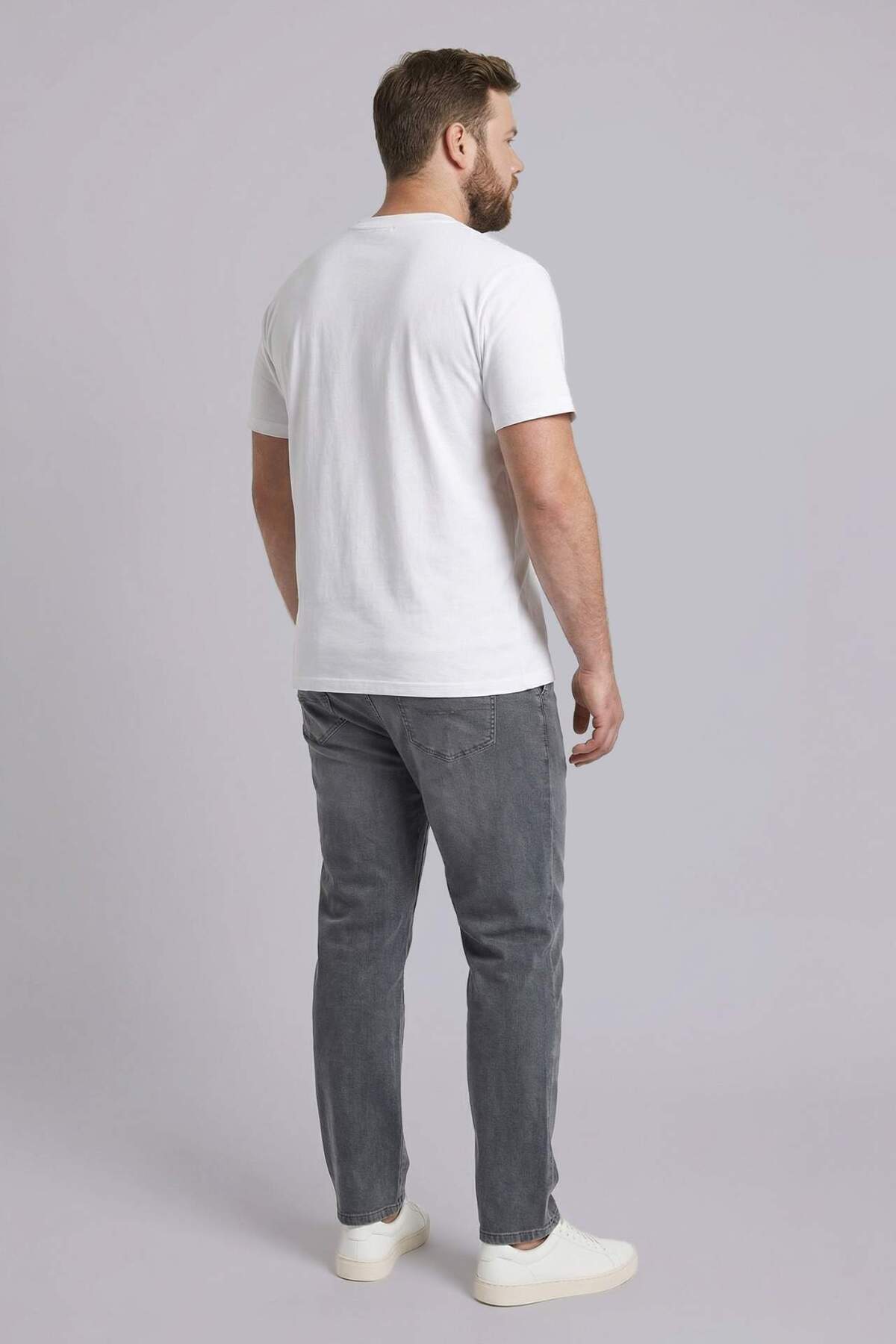 DeFacto Büyük Beden Wıde Leg Jean Pantolon H2889AX26SP görsel 3