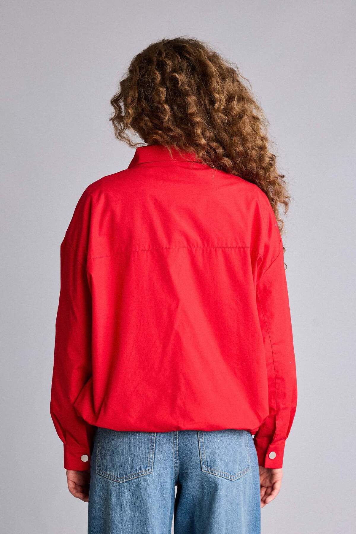 Defacto  Tafta Poplin Ceket G9511AX26SP - Görsel 6