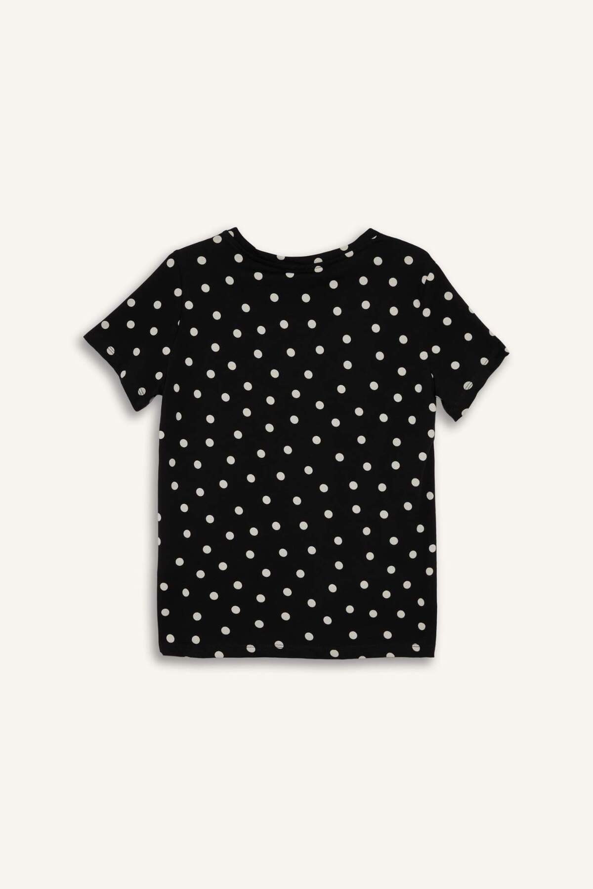 Defacto  Puantiyeli Penye Tişört H2433AX26SM - Görsel 3