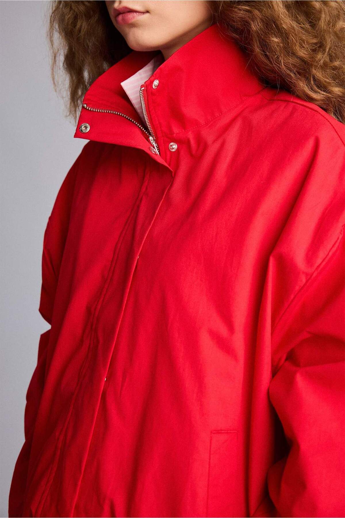 Defacto  Tafta Poplin Ceket G9511AX26SP - Görsel 5