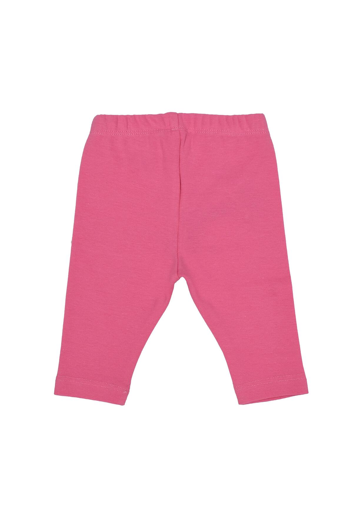 OrganicKid Basic Kız Bebek Şeker Pembe Tayt fotoğrafı 2 (önizleme)