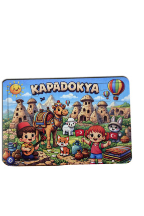 Dinamik Zeka Kapadokya Yapboz/Puzzle 20 Parçalı - Doğal Ahşap- Eğitici Zeka O...