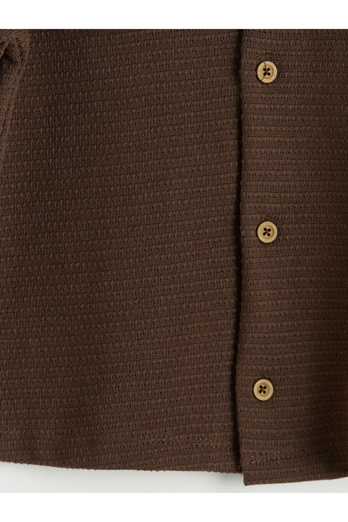 LC Waikiki Kahverengi Resort Yaka Erkek Çocuk Gömlek fotoğrafı 3 (önizleme)