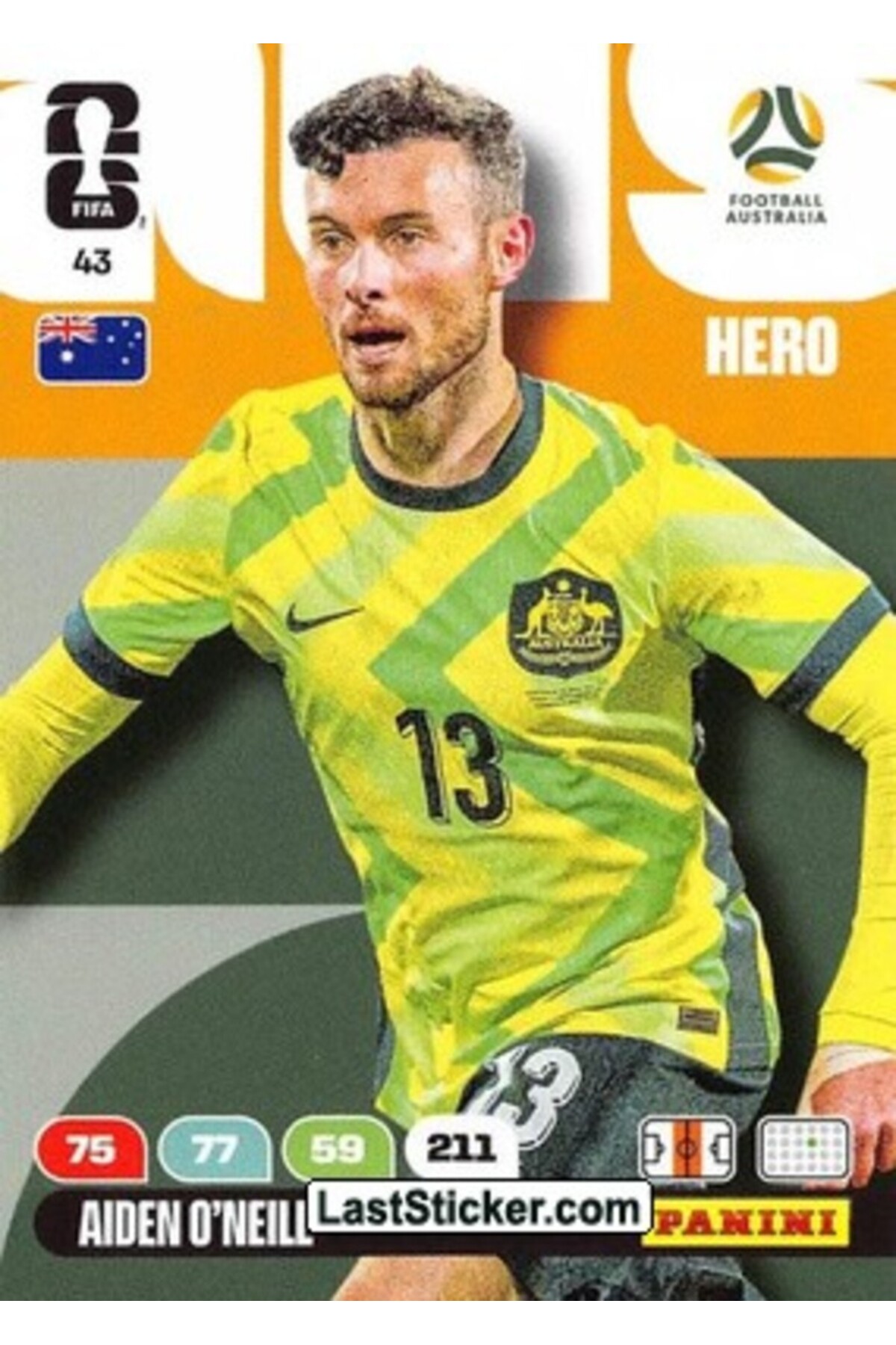 Panini Aiden O'Neill (Australia) 43. FIFA World Cup 2026